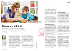 Granatapfel-Magazin, Artikel 'Komm, wir spielen!', Ausgabe Mai 2020 / Barmherzige Brüder Das Bild zeigt das Granatapfel-Magazin, Artikel 'Komm, wir spielen!', Ausgabe Mai 2020.